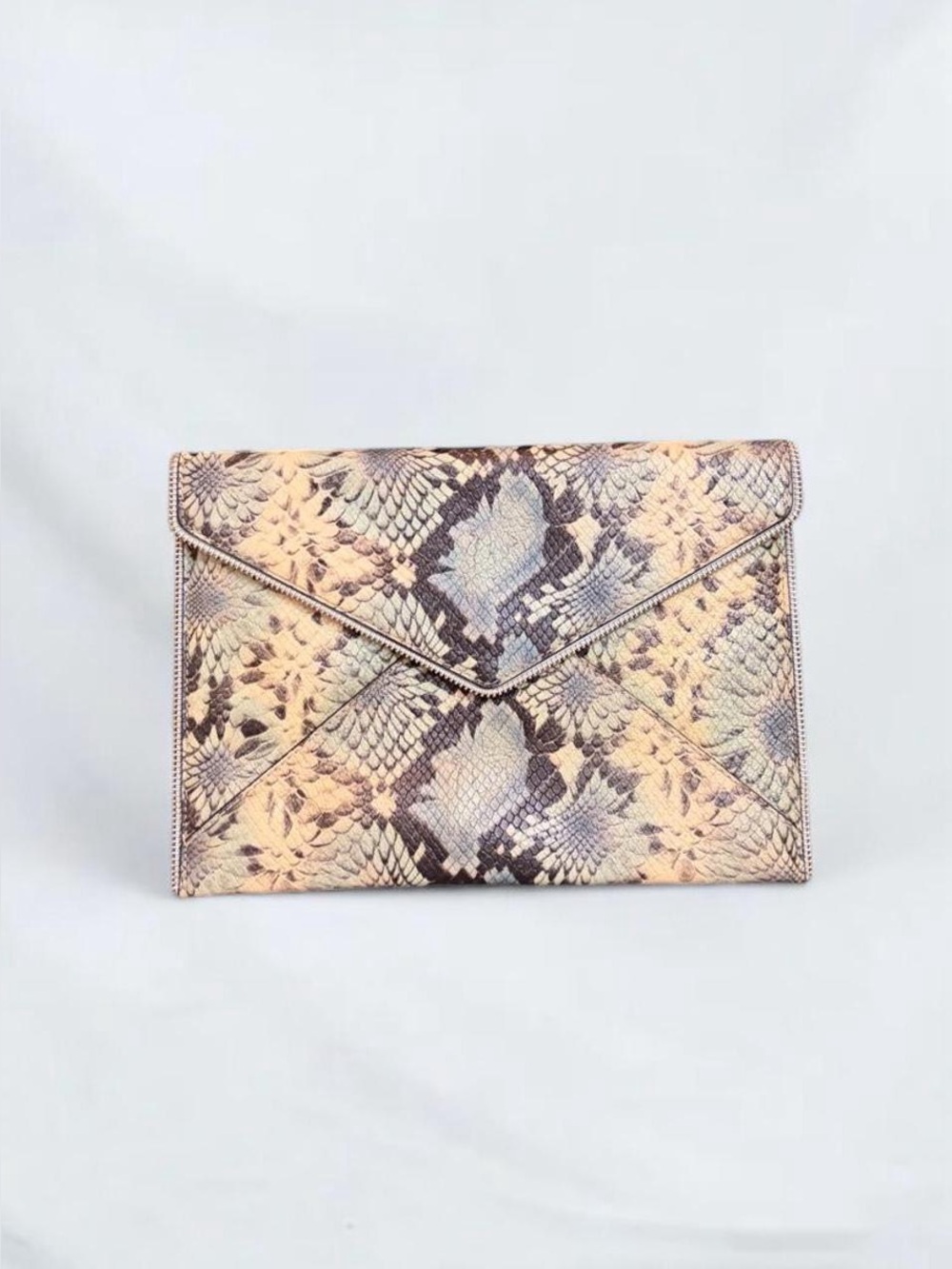 Brand New Rebecca Minkoff Snakeskin-Print Leather Wallet